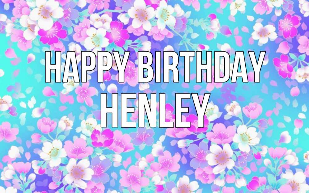 Greetings card с именем, Henley Happy Birthday открытка с заливкой Greetings with text for free download 