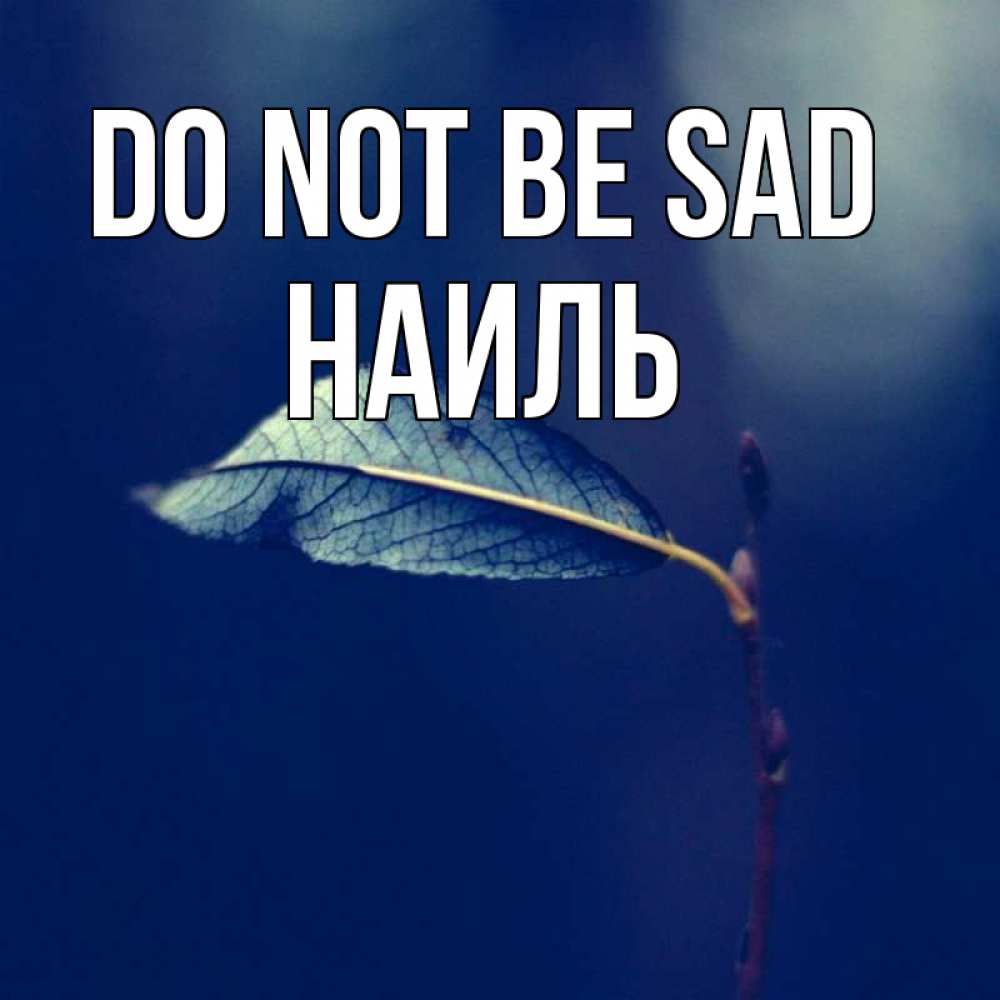 Greetings card с именем, Наиль Do not be sad растение Greetings with text for free download 