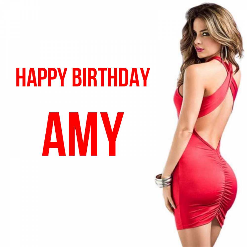 Greetings card с именем, Amy Happy Birthday Поздравительная открытка для парня или подруги Greetings with text for free download 