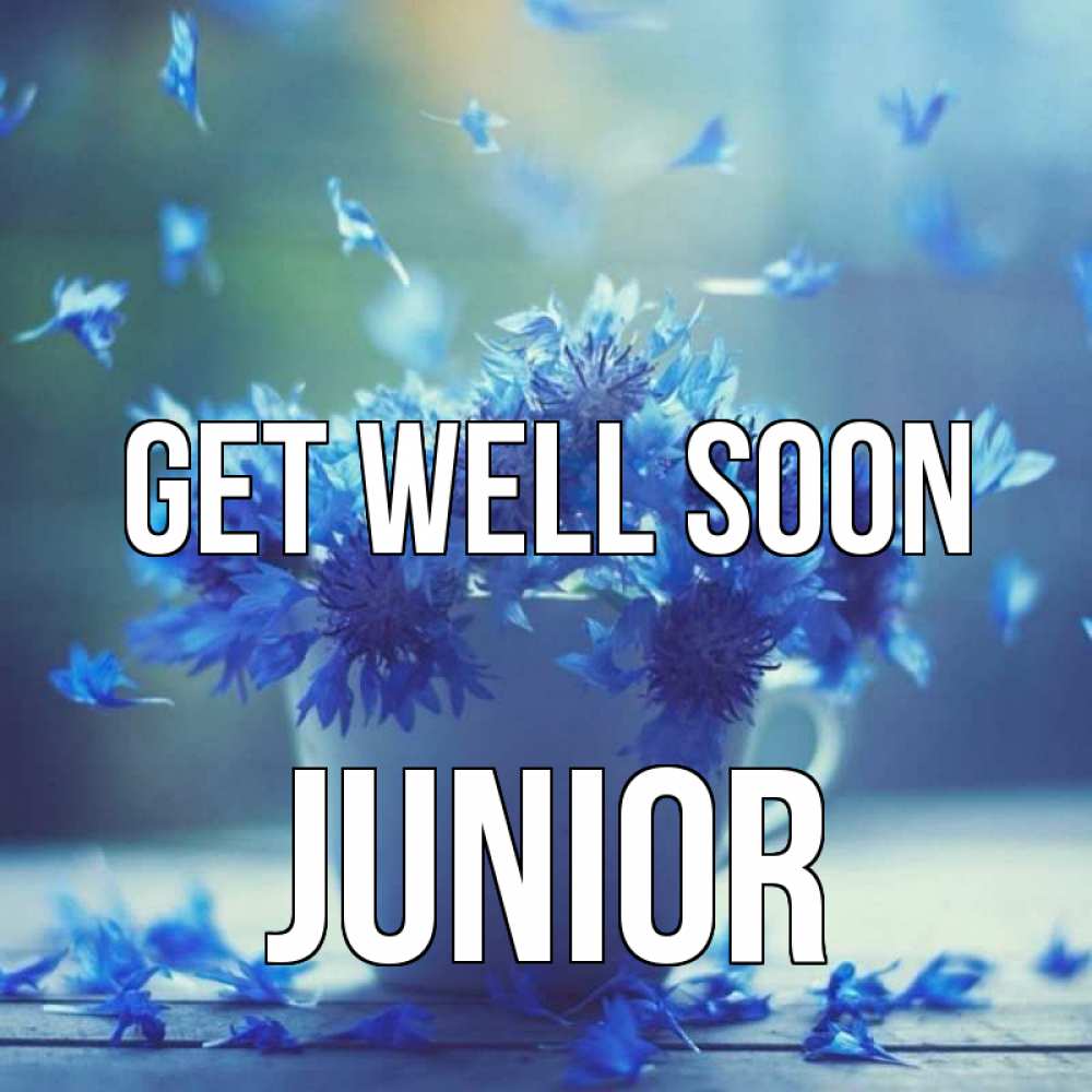 Greetings card с именем, Junior Get well soon кружка с зельем и цветами Greetings with text for free download 