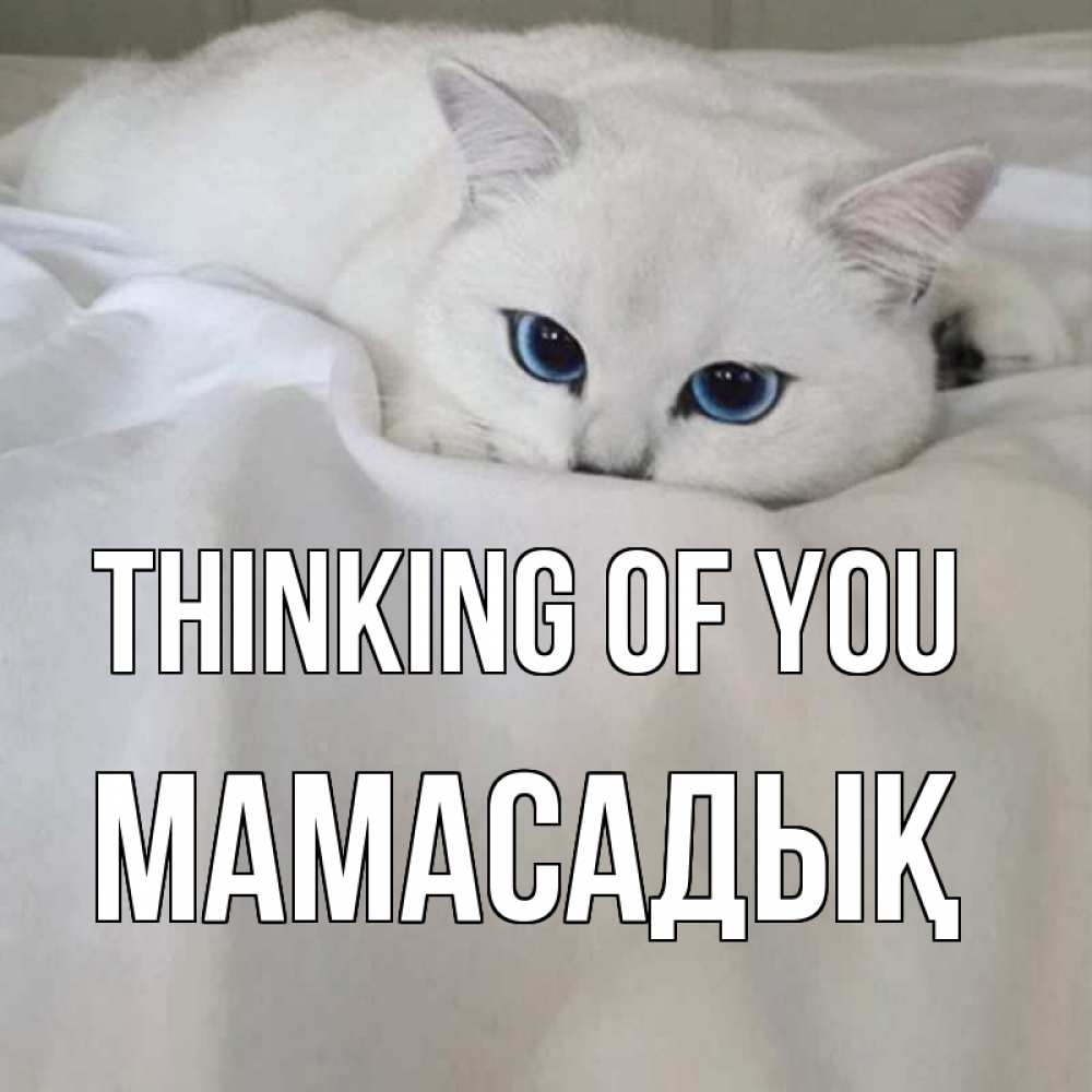 Greetings card с именем, МАМАСАДЫҚ Thinking of you я очень по тебе скучаю и тоскую Greetings with text for free download 