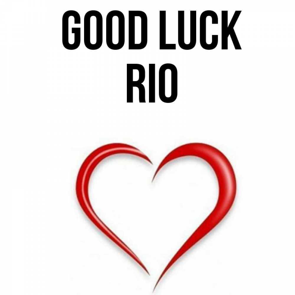 Greetings card с именем, Rio Good luck для удачливых людей Greetings with text for free download 