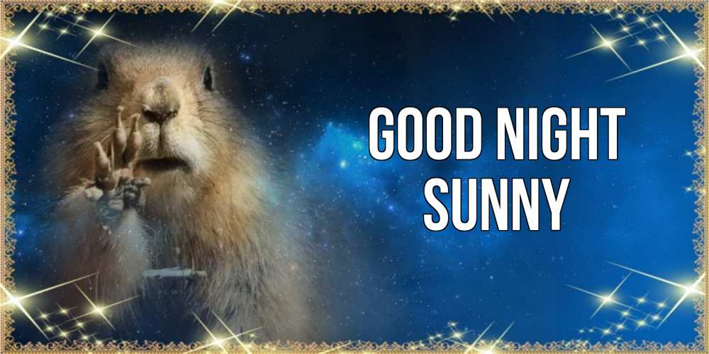 Greetings card с именем, Sunny Good night спокойной ночи сладких снов Greetings with text for free download 
