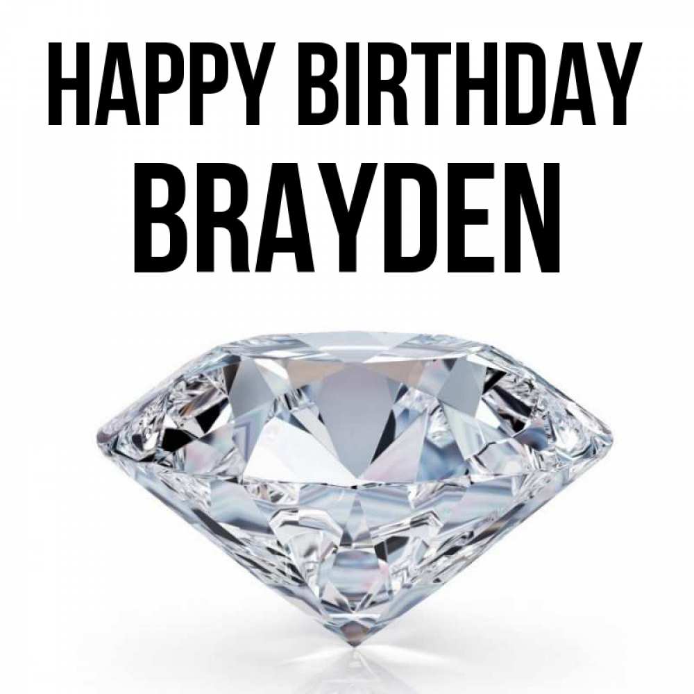 Greetings card с именем, Brayden Happy Birthday к пожеланием быть богатым Greetings with text for free download 