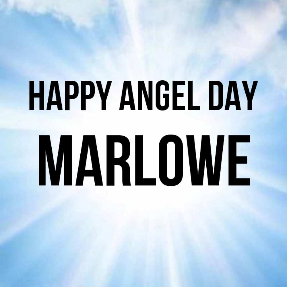 Greetings card с именем, Marlowe happy angel day свет небесный Greetings with text for free download 
