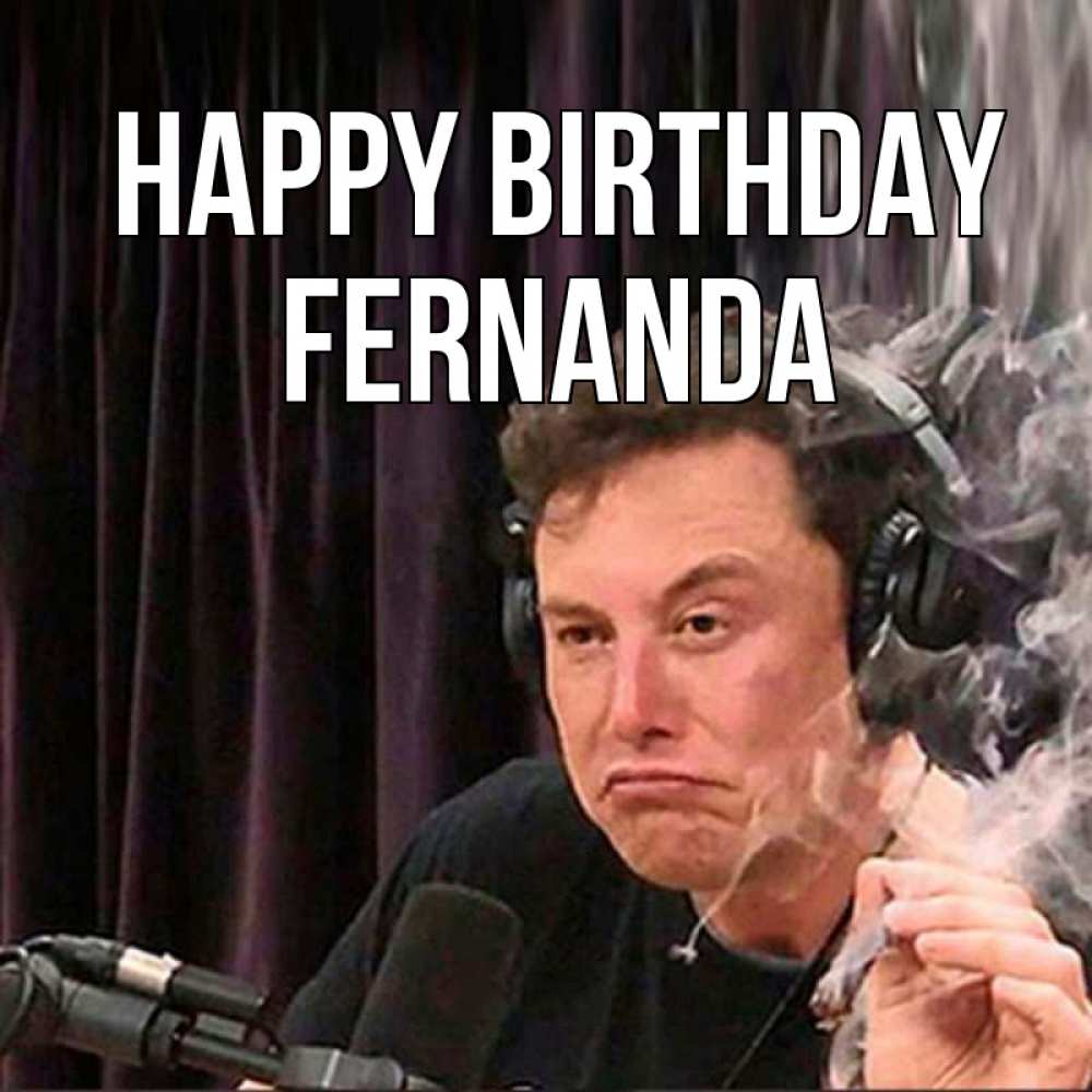 Greetings card с именем, Fernanda Happy Birthday МЕМ Greetings with text for free download 