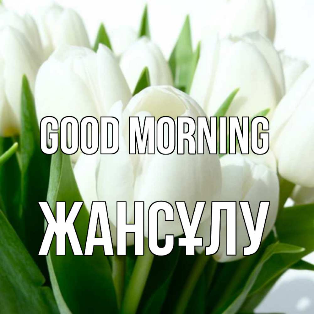 Greetings card с именем, Жансұлу Good morning открытки на каждый день по именам Greetings with text for free download 