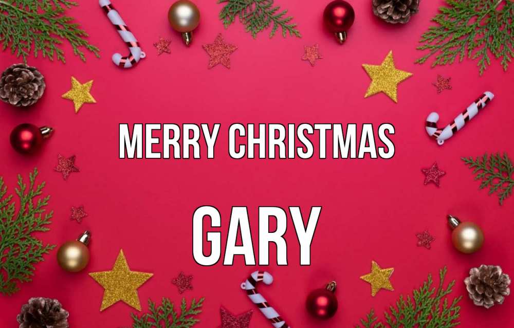 Greetings card с именем, Gary Merry Christmas с рождеством Greetings with text for free download 