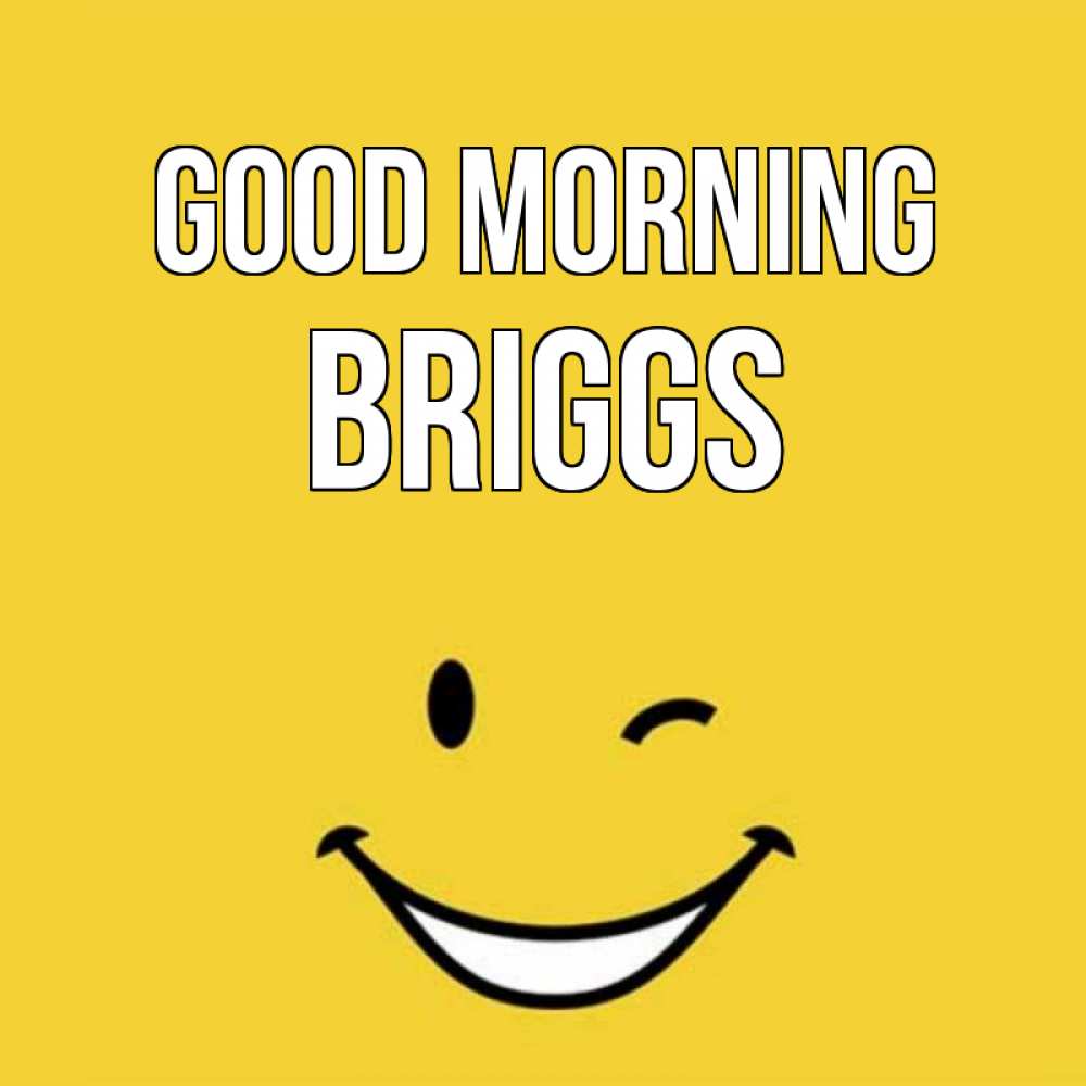 Greetings card с именем, Briggs Good morning оранжевый фон Greetings with text for free download 