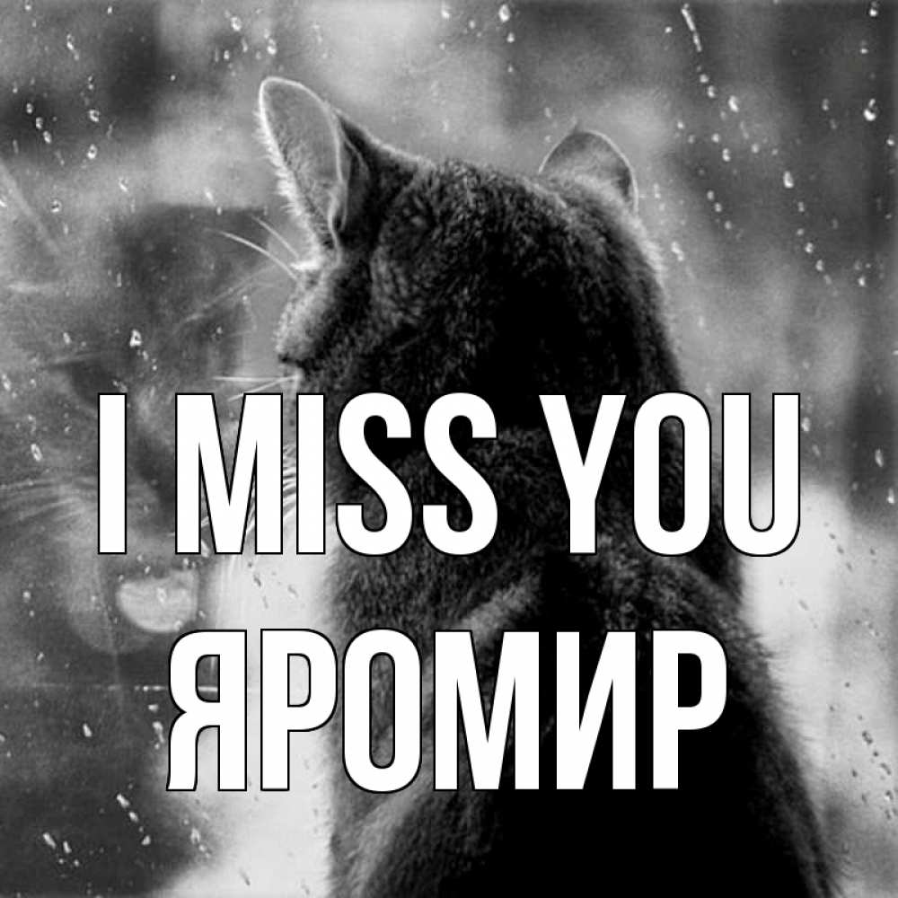 Greetings card с именем, Яромир I miss you скорее ко мне приходи 1 Greetings with text for free download 