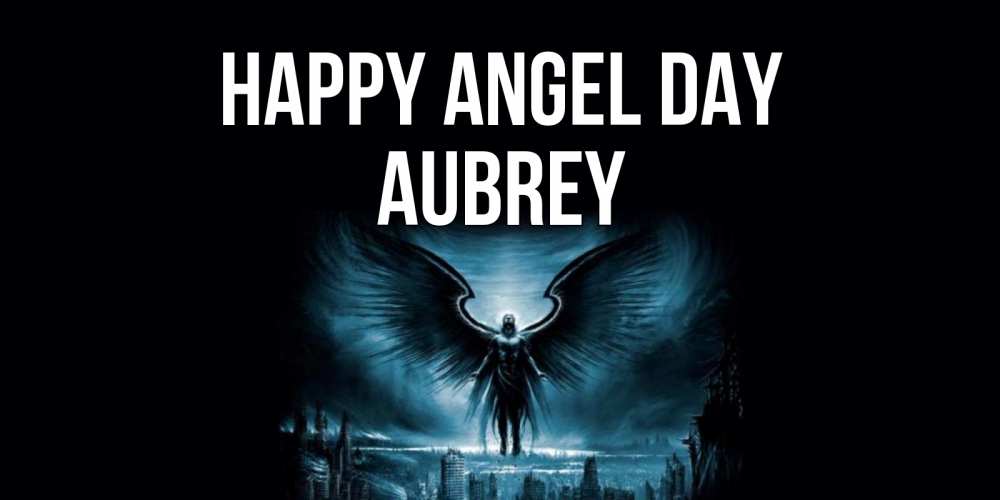 Greetings card с именем, Aubrey happy angel day ангел, день ангела Greetings with text for free download 