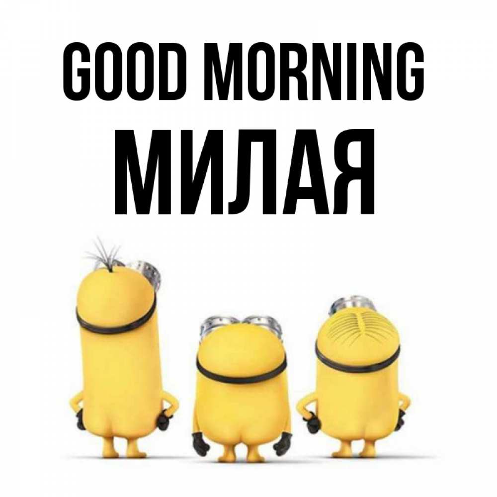 Greetings card с именем, Милая Good morning подписать открытку онлайн бесплатно Greetings with text for free download 