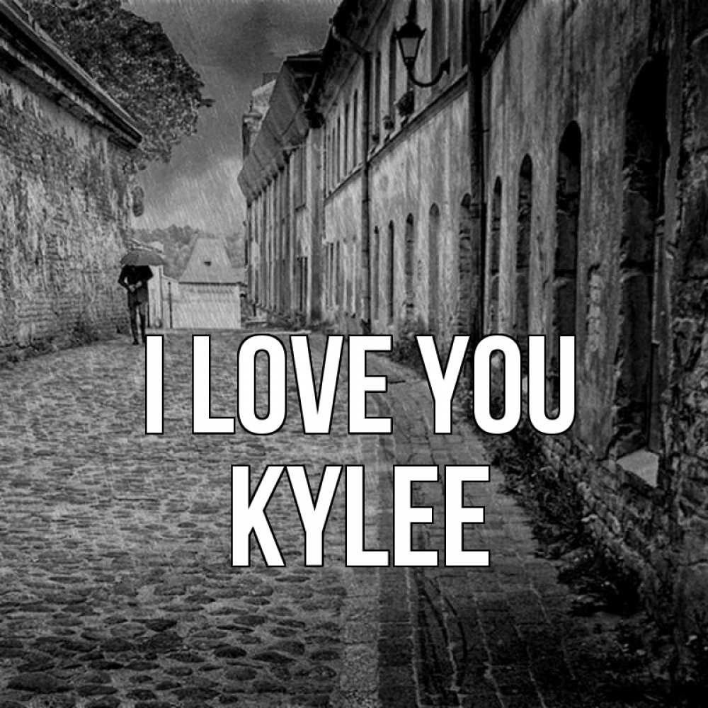 Greetings card с именем, Kylee I love you зонт Greetings with text for free download 