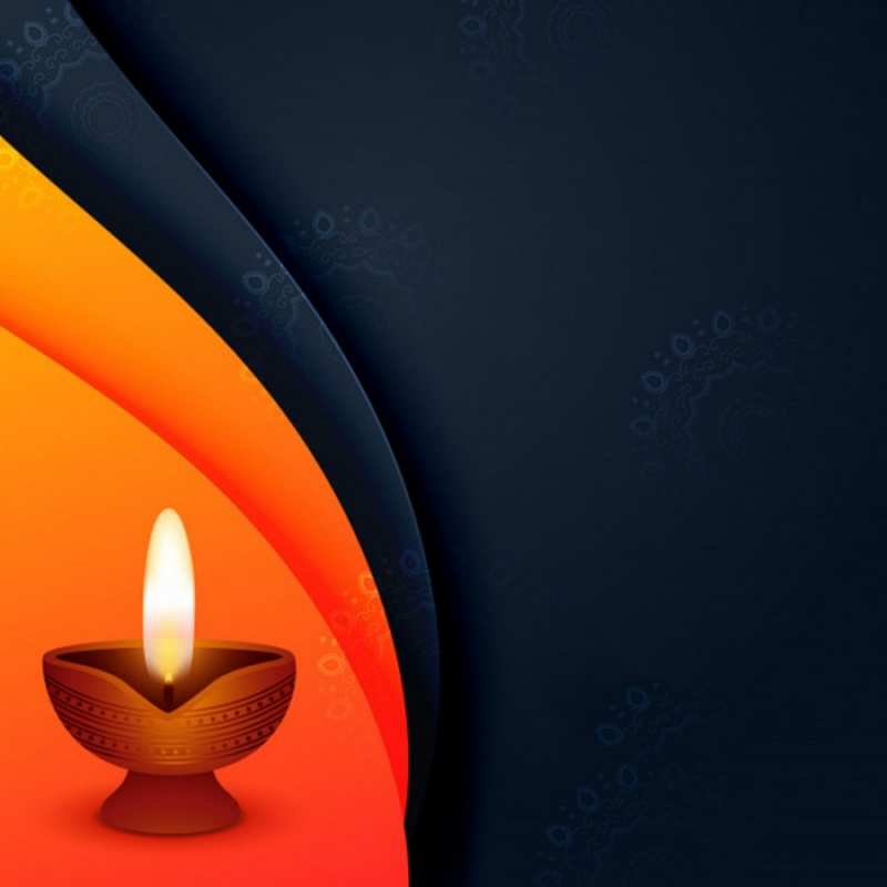 Открытка свечка  абстрактный фон  Good luck 