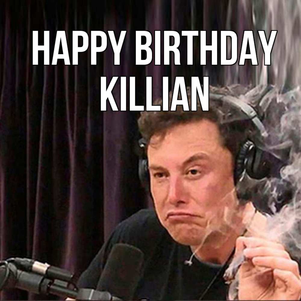 Greetings card с именем, Killian Happy Birthday МЕМ Greetings with text for free download 