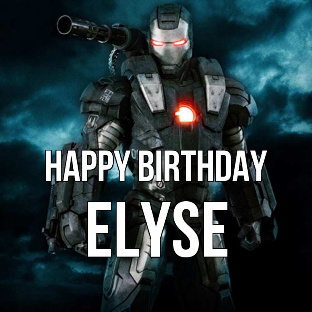 Greetings card с именем, Elyse Happy Birthday марвел супергерой в новом костюме Greetings with text for free download 