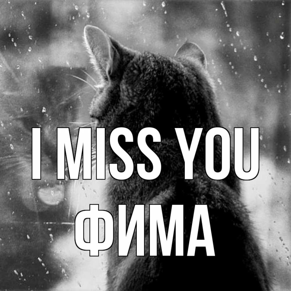 Greetings card с именем, Фима I miss you скорее ко мне приходи 1 Greetings with text for free download 