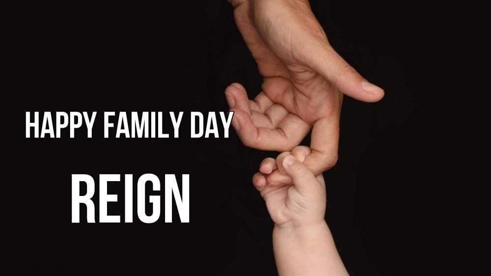 Greetings card с именем, Reign happy family day с днем семьи Greetings with text for free download 