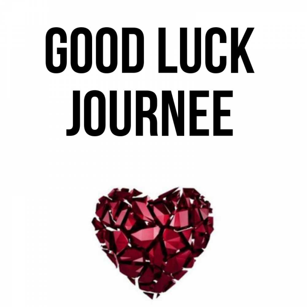 Greetings card с именем, Journee Good luck бордовое из кристаллов  1 Greetings with text for free download 
