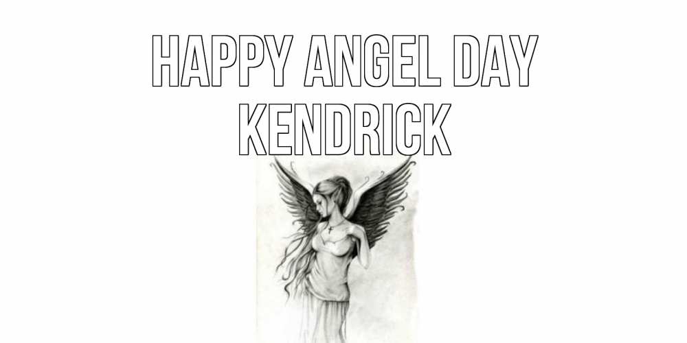 Greetings card с именем, Kendrick happy angel day С днем Ангела, поздравления ко дню ангела Greetings with text for free download 