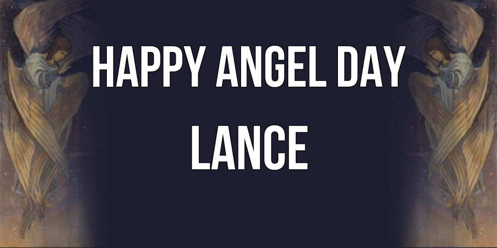 Greetings card с именем, Lance happy angel day день ангела Greetings with text for free download 