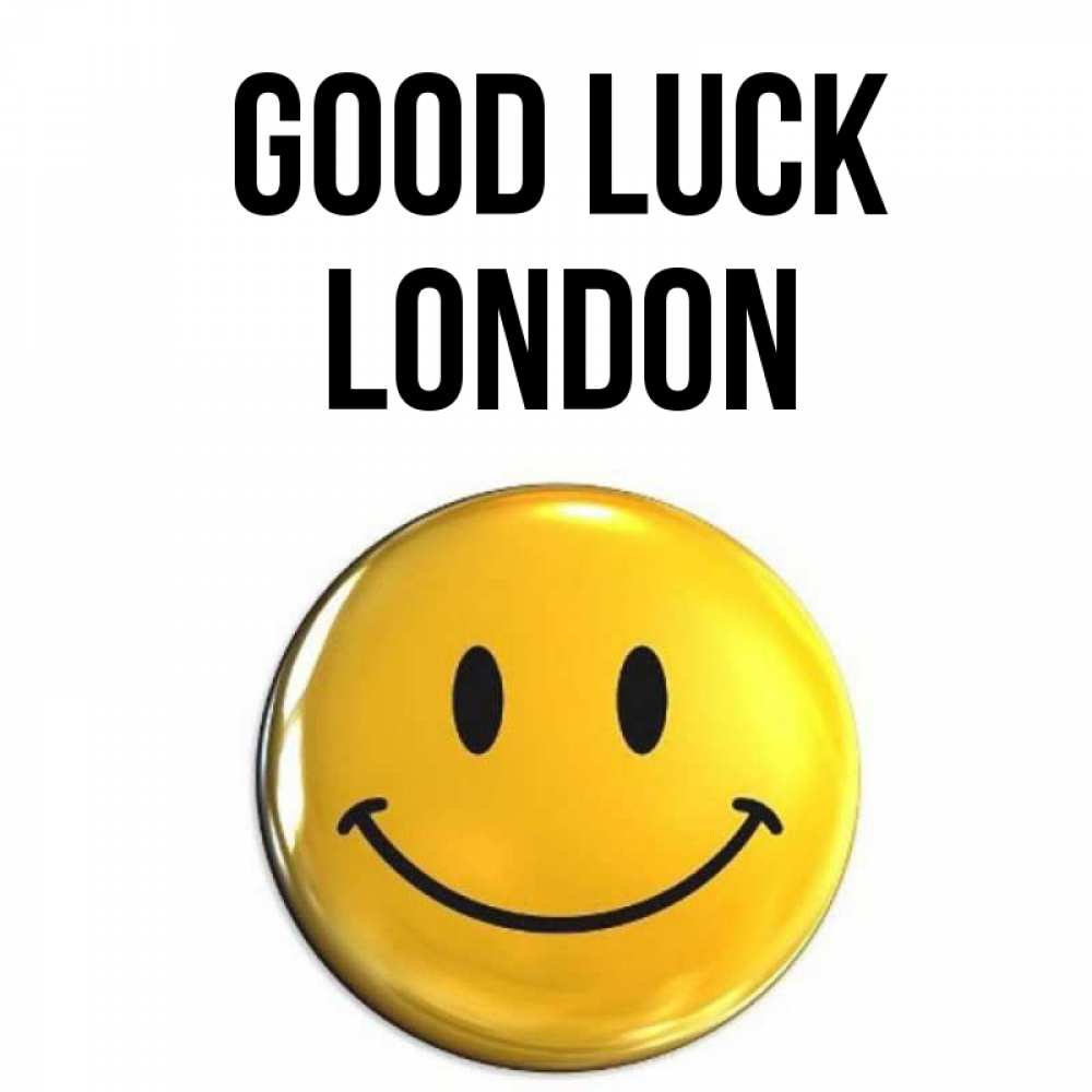 Greetings card с именем, London Good luck для поднятия настроения открытки на каждый день Greetings with text for free download 