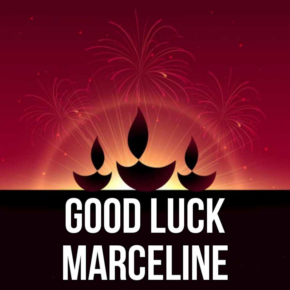Greetings card с именем, Marceline Good luck праздник Greetings with text for free download 