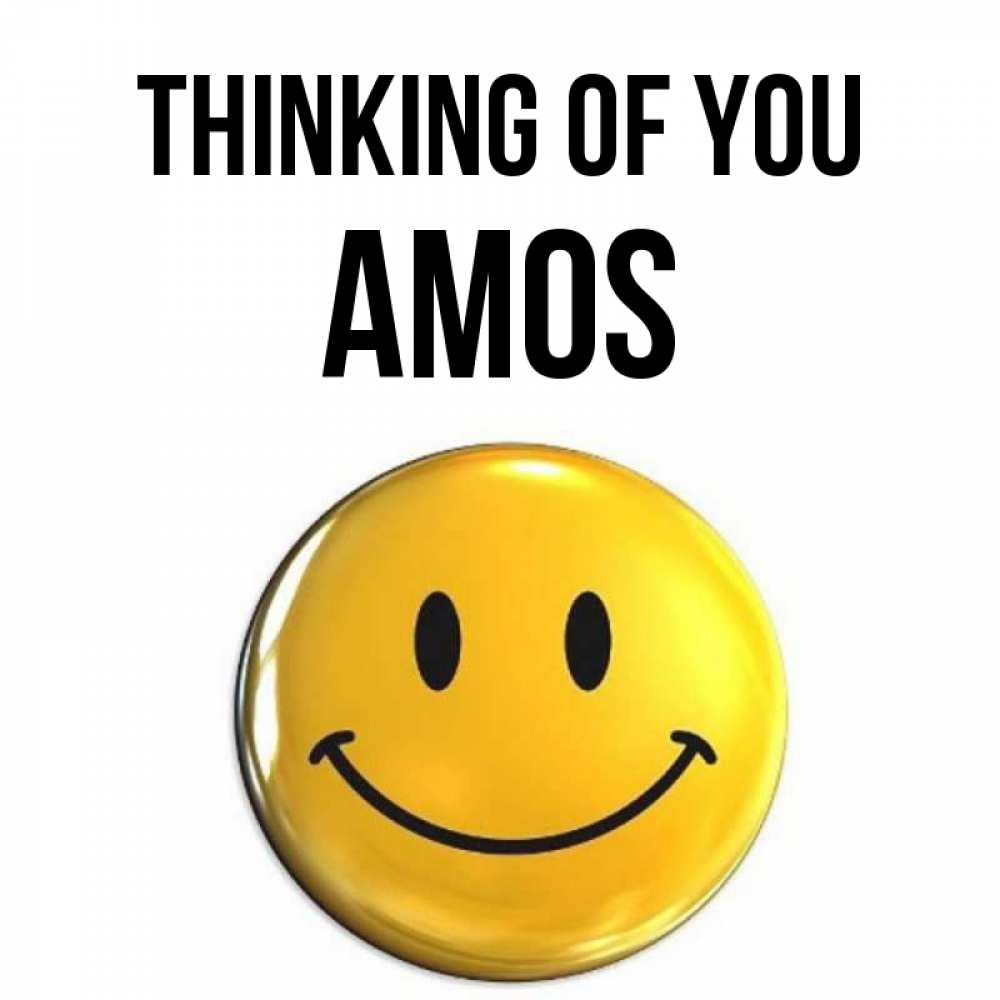 Greetings card с именем, Amos Thinking of you создать открытку с подписью своими руками Greetings with text for free download 