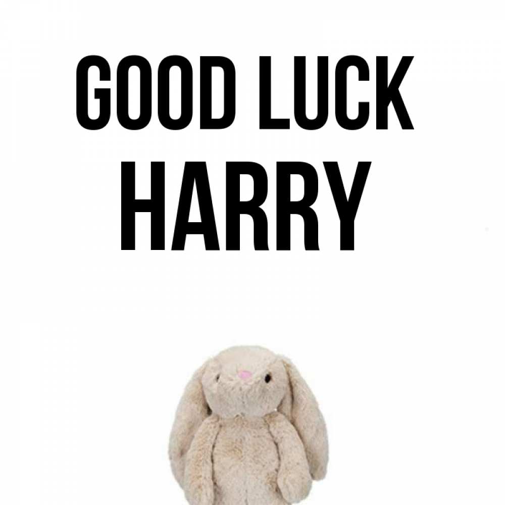 Greetings card с именем, Harry Good luck сайт создаватель открыток Greetings with text for free download 