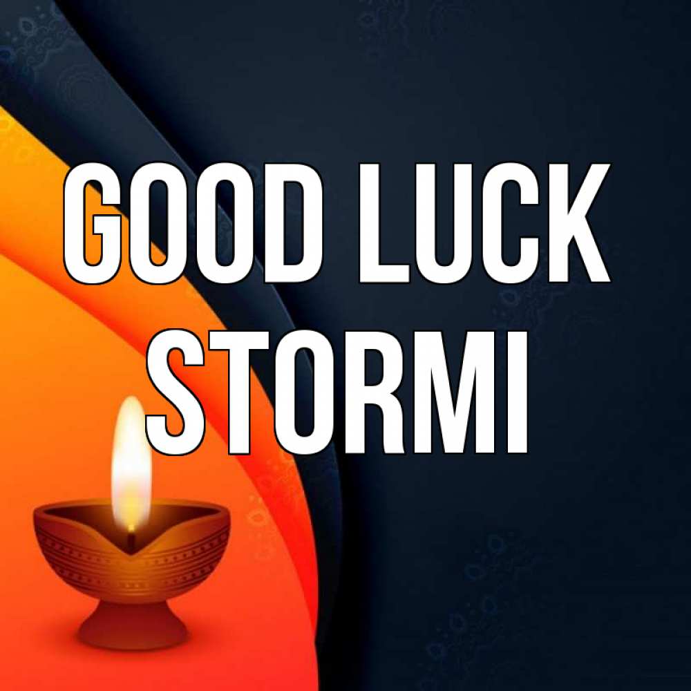 Greetings card с именем, Stormi Good luck абстрактный фон Greetings with text for free download 