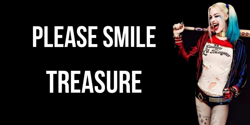Greetings card с именем, Treasure Please smile пожелания быть позитивным Greetings with text for free download 