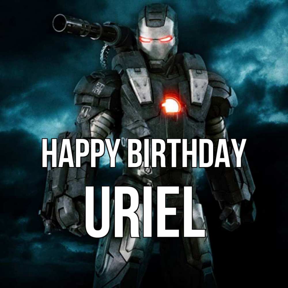 Greetings card с именем, Uriel Happy Birthday марвел супергерой в новом костюме Greetings with text for free download 