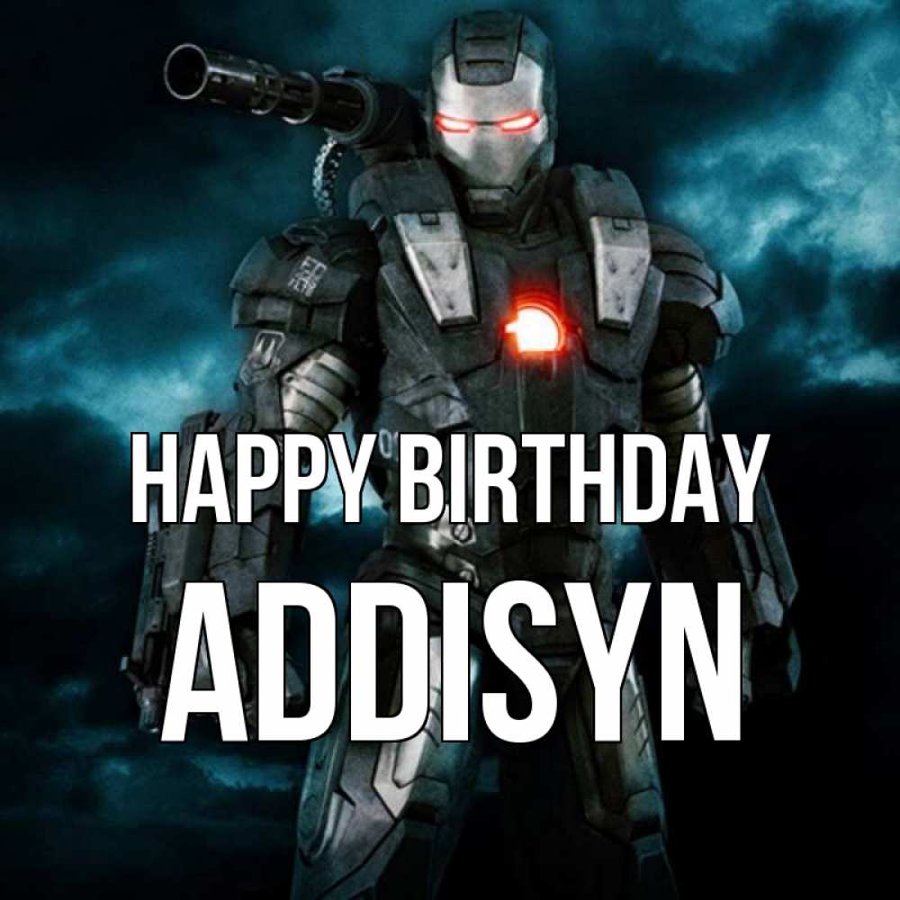 Greetings card с именем, Addisyn Happy Birthday марвел супергерой в новом костюме Greetings with text for free download 
