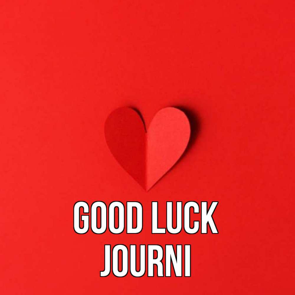 Greetings card с именем, Journi Good luck пусть повезет для любимых 1 Greetings with text for free download 