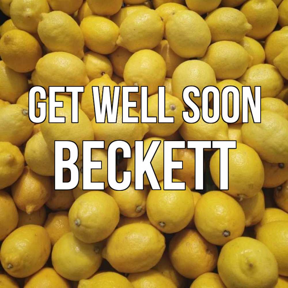 Greetings card с именем, Beckett Get well soon это точно поможет Greetings with text for free download 