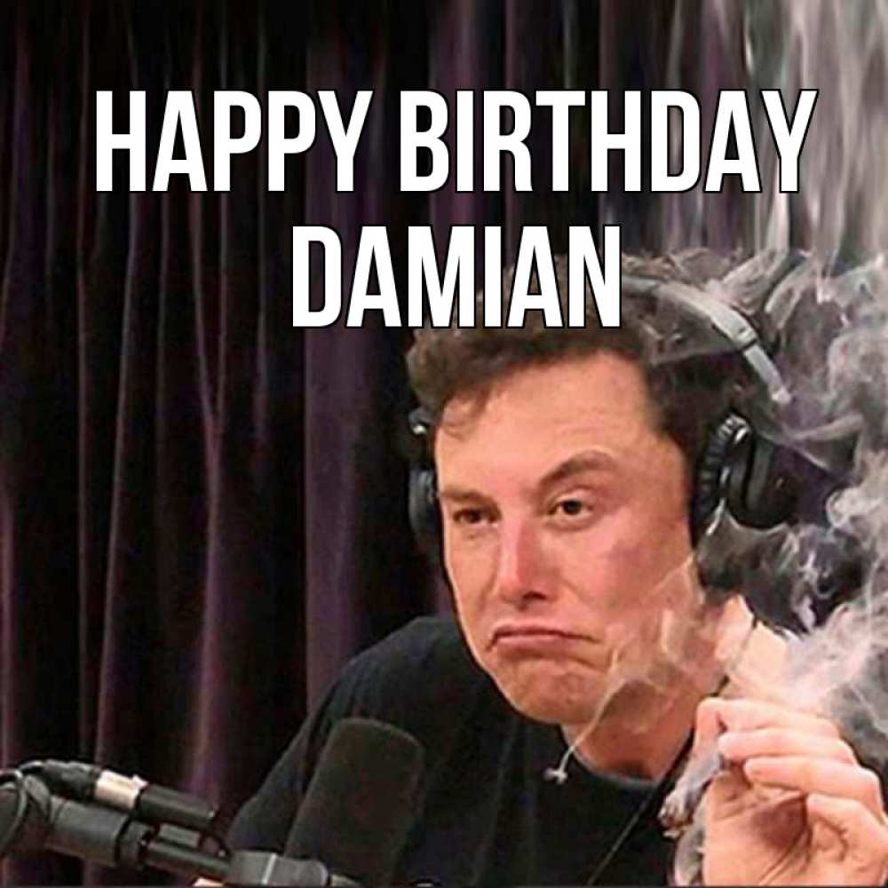 Greetings card с именем, Damian Happy Birthday МЕМ Greetings with text for free download 
