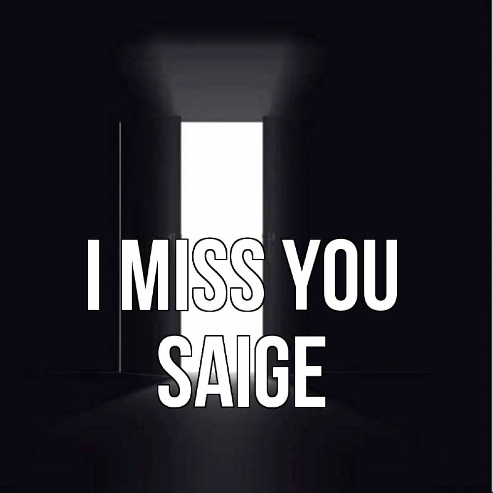 Greetings card с именем, Saige I miss you дверь и свет Greetings with text for free download 