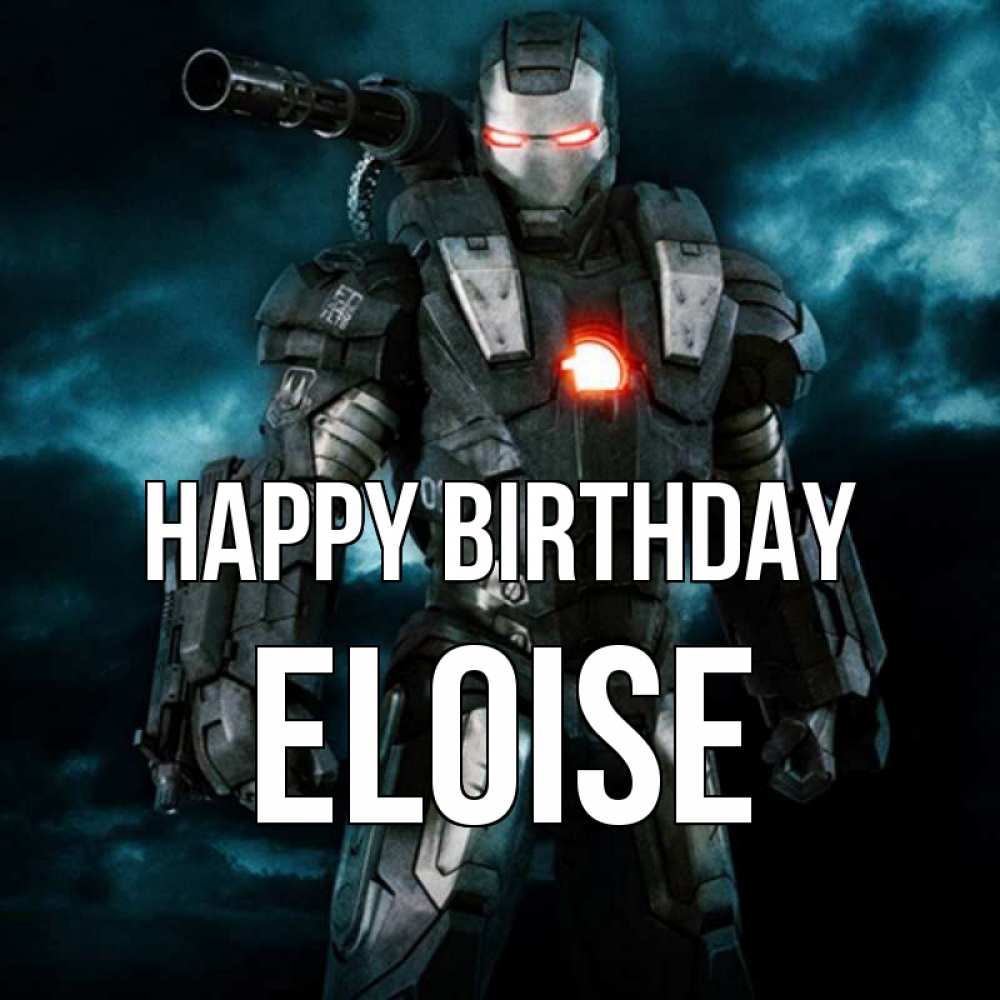 Greetings card с именем, Eloise Happy Birthday марвел супергерой в новом костюме Greetings with text for free download 