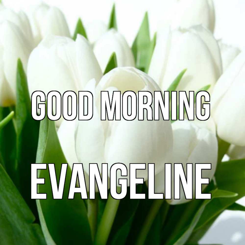 Greetings card с именем, Evangeline Good morning открытки на каждый день по именам Greetings with text for free download 