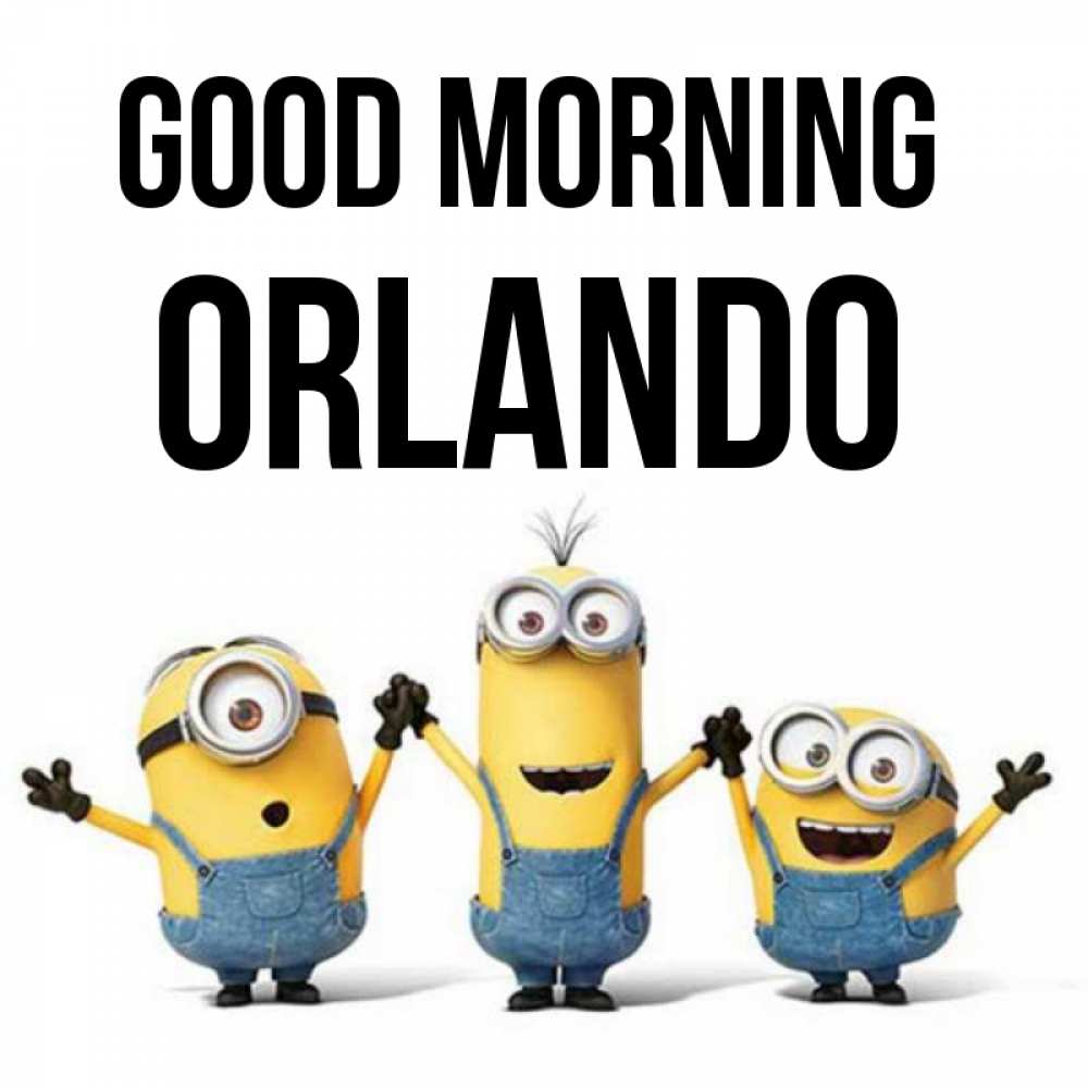 Greetings card с именем, Orlando Good morning бодренького утра Greetings with text for free download 
