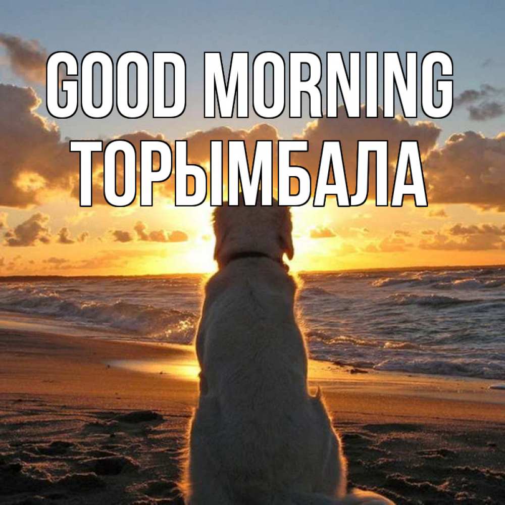Greetings card с именем, ТОРЫМБАЛА Good morning восход солнца Greetings with text for free download 