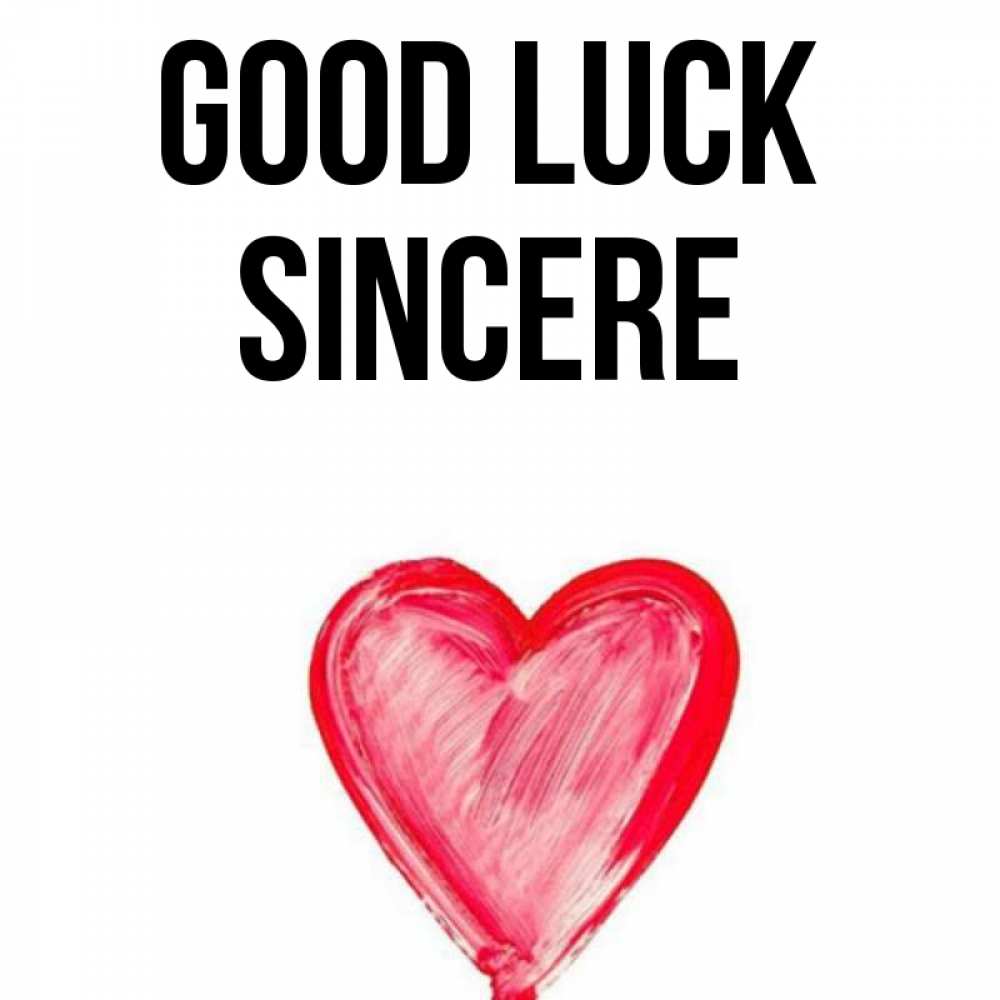 Greetings card с именем, Sincere Good luck рисунок маркером Greetings with text for free download 