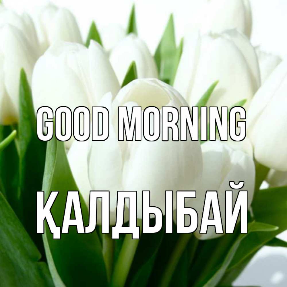Greetings card с именем, Қалдыбай Good morning открытки на каждый день по именам Greetings with text for free download 