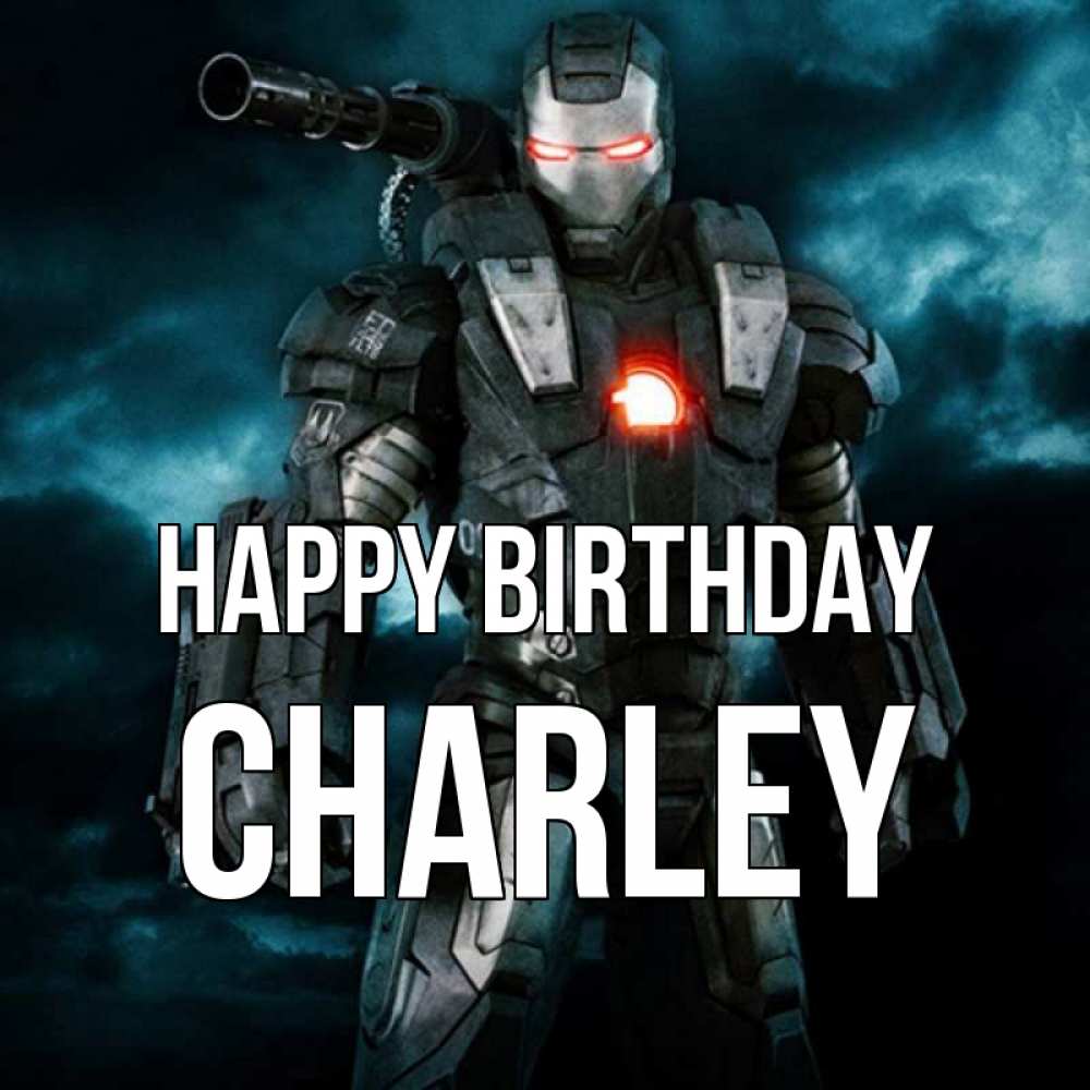Greetings card с именем, Charley Happy Birthday марвел супергерой в новом костюме Greetings with text for free download 