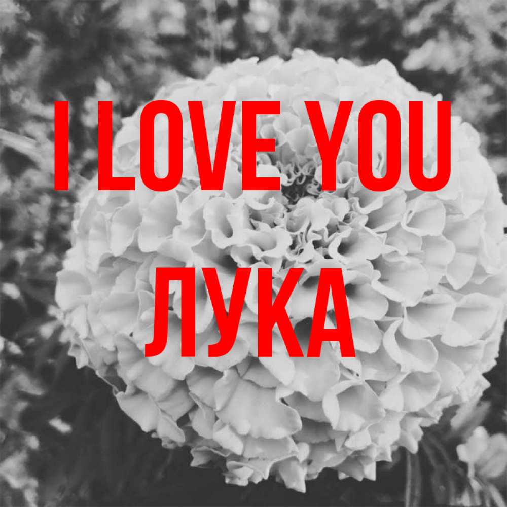 Greetings card с именем, Лука I love you подпись Greetings with text for free download 