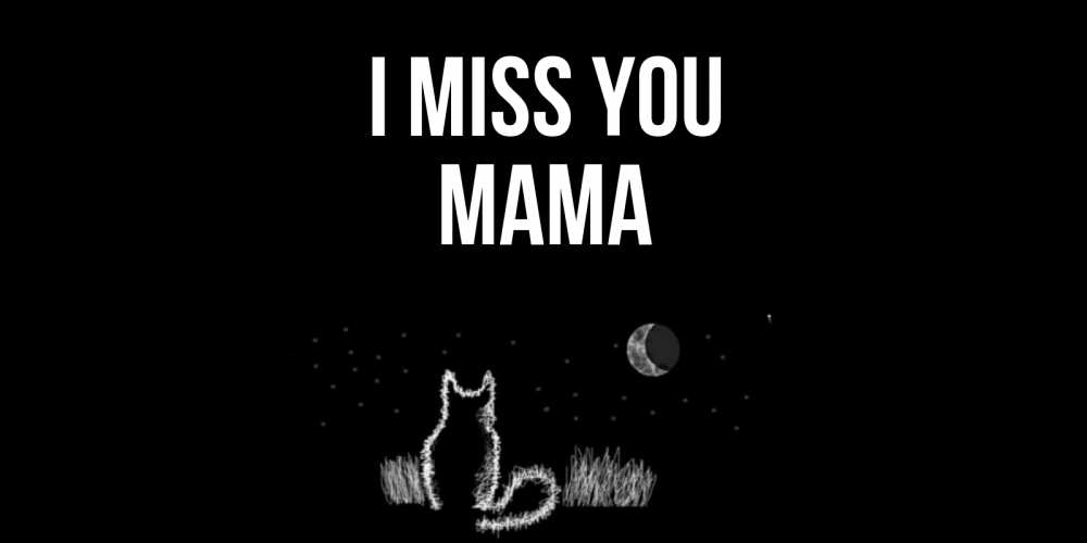 Greetings card с именем, Мама I miss you кот Greetings with text for free download 