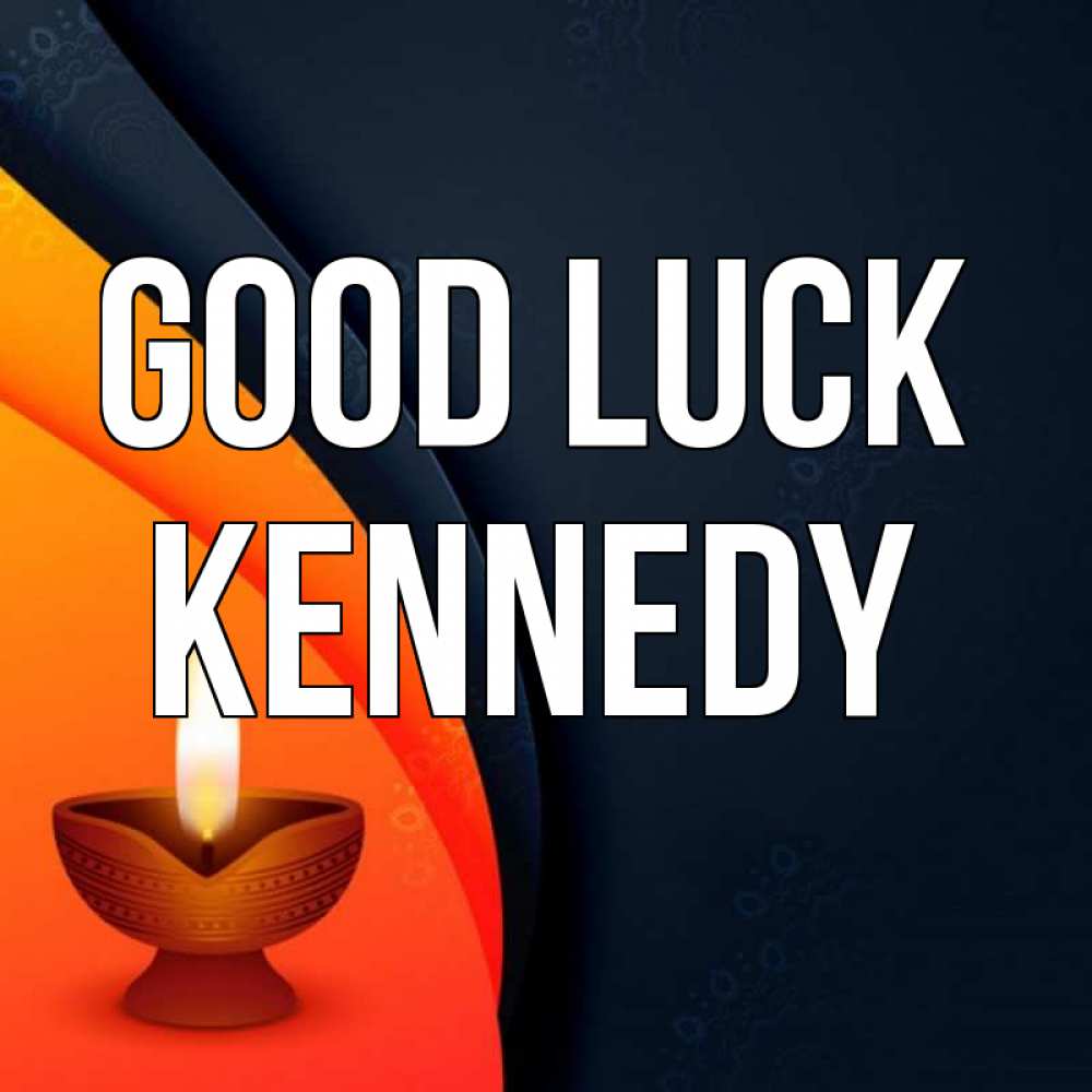 Greetings card с именем, Kennedy Good luck абстрактный фон Greetings with text for free download 