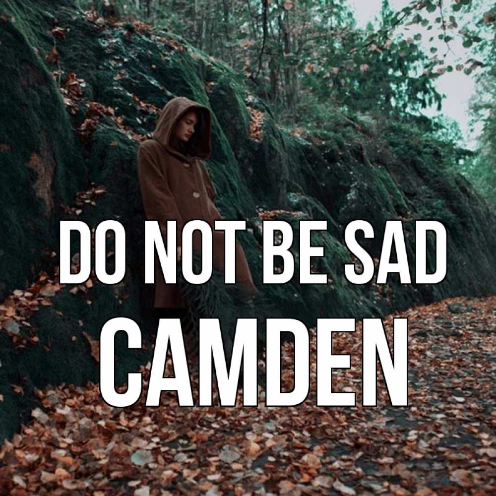 Greetings card с именем, Camden Do not be sad осенний лес Greetings with text for free download 