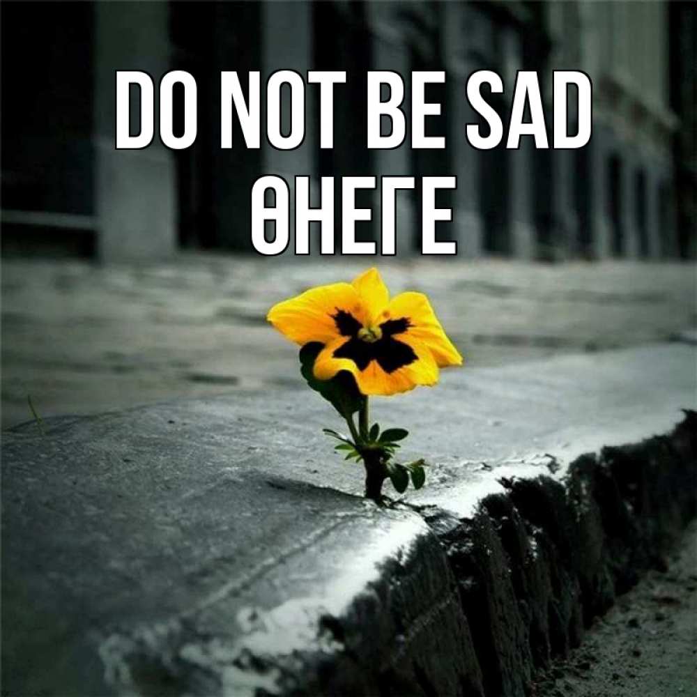 Greetings card с именем, ӨНЕГЕ Do not be sad не сдавайся Greetings with text for free download 