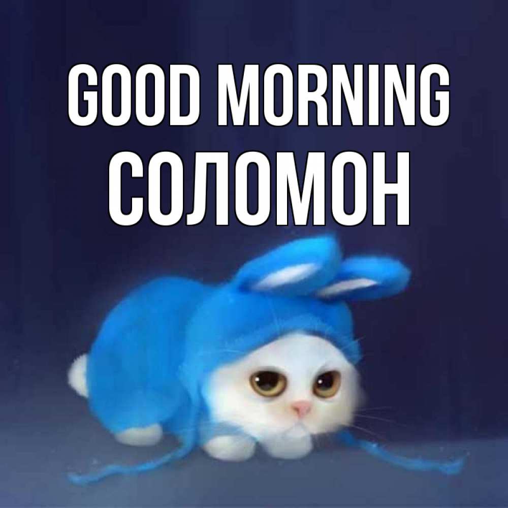 Greetings card с именем, Соломон Good morning открытки красивые скачать бесплатно Greetings with text for free download 